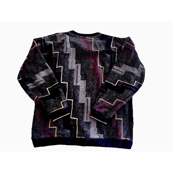 Vintage TUNDRA Men's 3D Sweater 90's Retro Grunge Art Deco - Picture 2 of 6